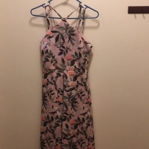 Asos midi us size 4 pink flower dress